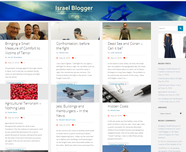 Israel Blogger Newsletter – Sign Up Now