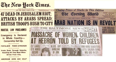 Myth/Libel #1: Before 1948, Muslims, Christians and Jews Lived in Palestine in Harmony